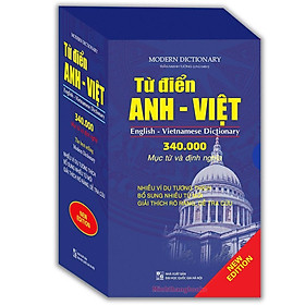 Sách - Từ Điển Anh - Việt 340000 Mục Từ Và Định Nghĩa - Bìa Mềm - Minh Thắng