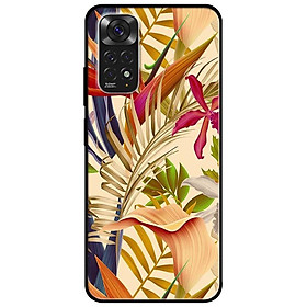 Ốp lưng dành cho Xiaomi Redmi Note 11 4G mẫu Hoa Lá Cam Hồng 1