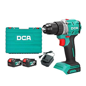 MÁY KHOAN ĐỘNG LỰC KHÔNG CHỔI THAN DÙNG PIN 20VMAX/4AH*2 SẠC 2A DCA ADJZ2060iEM -  HÀNG CHÍNH HÃNG