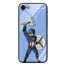 Ốp lưng kính cường lực cho iPhone 8 Cap Cầm Búa - Hàng chính hãng