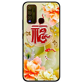 Ốp lưng dành cho Vivo Y30 mẫu Cá và Mẫu Đơn