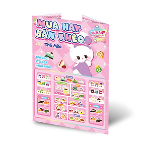 Mua hay bán khéo cùng thỏ Miki tủ bánh ngọt ngào (Hơn 60 stickers)