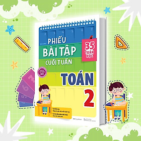 Sách - Phiếu Bài Tập Cuối Tuần Toán Lớp 2 - Megabook