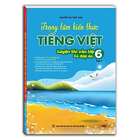 Sách - Trọng Tâm Kiến Thức Tiếng Việt - Luyện Thi Vào Lớp 6 - Tập 1 - Có Đáp Án - Minh Thắng