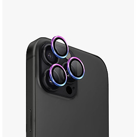 Kính Bảo Vệ Camera UNIQ OPTIX ALUGUARD Cho iPhone 16 Pro/ 16 Pro Max Khung Hợp Kim Nhôm Kính Cường Lực 9H Trong Suốt Hàng Chính Hãng