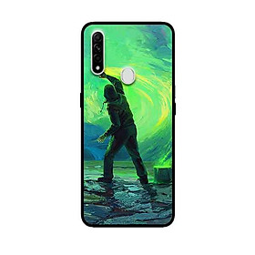Ốp Lưng in cho Oppo A8 Mẫu Chàng Vẽ Bầu Trời - Hàng Chính Hãng