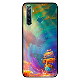 Ốp Lưng in cho Realme 5 Mẫu Thuyền Đáy Biển - Hàng Chính Hãng