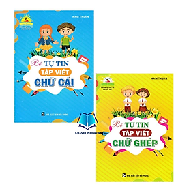 Sách - combo bé tự tin tập viết chữ cái + chữ ghép (HA)