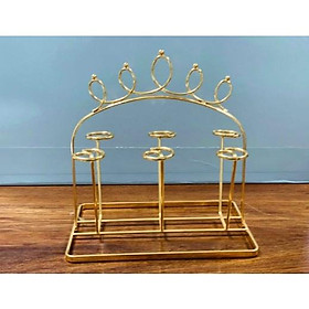 KHAY ÚP LY CỐC VƯƠNG MIỆNG 3 MẦU XANH, ĐEN , VÀNG TRÁNG GƯƠNG CAO CẤP