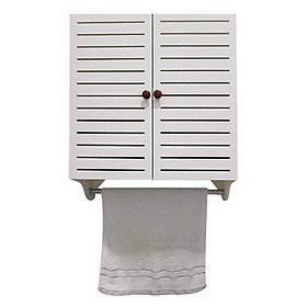 TỦ NHÀ TẮM TREO TƯỜNG  KẺ SỌC TKNT01- Kích thước  60cm x 50cm x 25 cm