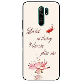 Ốp lưng dành cho Xiaomi Redmi 9 - Redmi 9A - mẫu Sen Hồng Và Cá