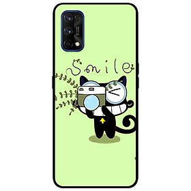 Ốp lưng dành cho Reno 5 - Reno 5 Pro - Realme 7 - Realme 7 Pro mẫu Mèo Xanh Chụp Ảnh