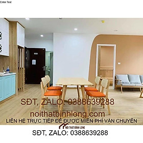 bộ bàn ăn gỗ sồi