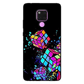 Ốp lưng dành cho Huawei 5t - Mate 20 - Mate 20 Pro mẫu Khối Cubic Đủ Màu