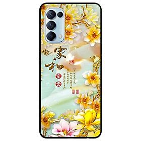 Ốp lưng dành cho Oppo Reno 5 mẫu Chữ Hoa Vàng
