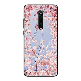 Ốp Lưng in cho Xiaomi Mi 9T Mẫu Hoa Đào Giấy - Hàng Chính Hãng