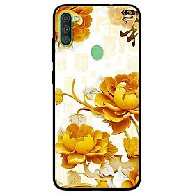 Ốp lưng dành cho Samsung A11 mẫu Mẫu Đơn Vàng