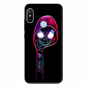 Ốp lưng in cho Xiaomi Mi A2(6x) Nhện Đen