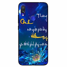 Ốp lưng in cho Xiaomi Redmi Note 7 Mẫu Thư Pháp Cha Mẹ