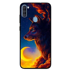 Ốp lưng dành cho Samsung A11 mẫu Sói Và Mặt Trăng