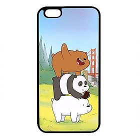 Ốp lưng dành cho Iphone 6s Plus Ba Chú Gấu Trời Xanh - Hàng Chính Hãng