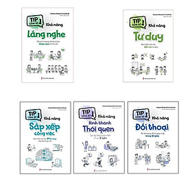 Combo sách: Tip công sở 1 - Khả năng Lắng nghe - Tư Duy - Sắp Xếp - Thói Quen - Đối Thoại (MinhLongBooks)