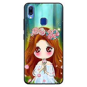 Ốp lưng in cho Vivo Y91 mẫu Anime Cô Gái Cầm Hoa Hồng - Hàng chính hãng