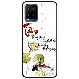Ốp lưng dành cho Vivo Y21 - Vivo Y21s mẫu Thư Pháp Tâm