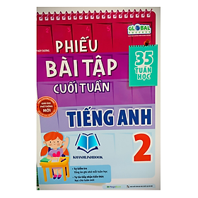 Sách - Phiếu Bài Tập Cuối Tuần Tiếng Anh lớp 2 (MG)