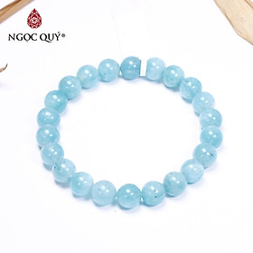 Vòng tay trơn đá Amazonite size hạt 9mm mệnh thủy , mộc - Ngọc Quý Gemstones