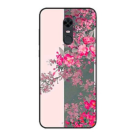 Ốp Lưng in cho Xiaomi Redmi 5 Mẫu Hoa Đào Nở Rộ - Hàng Chính Hãng