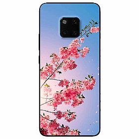 Ốp lưng dành cho Huawei Mate 20 Pro mẫu Hoa Đào Rơi