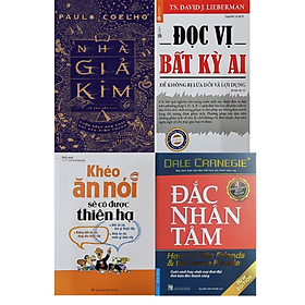 Sách - Combo 4 Cuốn: Đắc Nhân Tâm + Đọc Vị Bất Kỳ Ai + Khéo Ăn Nói Sẽ Có Được Thiên Hạ + Nhà Giả Kim ( Bìa Cũ )