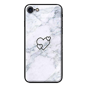 Ốp kính cường lực cho iPhone 7 Ba Trái Tim - Hàng chính hãng