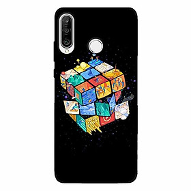 Ốp lưng in cho Huawei P30 Lite Rubik Vũ Trụ