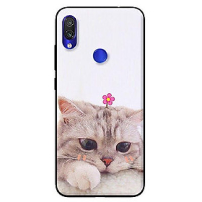 Ốp in cho 	Xiaomi Redmi Note 7 Mèo Buồn - Hàng chính hãng