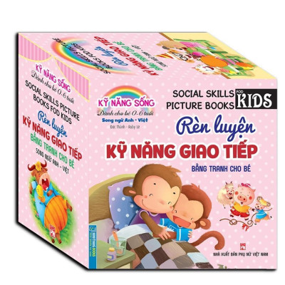 Sách - Rèn Luyện Kỹ Năng Giao Tiếp + Rèn Luyện Thói Quen Tốt - Song Ngữ Anh Việt - Combo 2 Hộp - Minh Thắng
