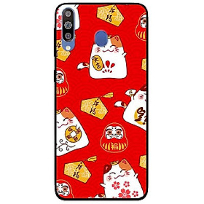 Ốp lưng dành cho Samsung Galaxy M30 mẫu Họa Tiết Mèo Đỏ
