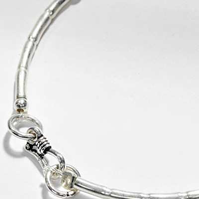 Vòng Tay Bạc 1 Hạt Đá Mã Não Đỏ Phối Charm Bàn Tay Hamsa Bạc Ngọc Quý Gemstones