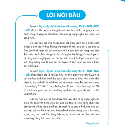 Big 4 Bộ Đề Tự Kiểm Tra 4 Kỹ Năng Nghe - Nói - Đọc - Viết Tiếng Anh (Cơ Bản Và Nâng Cao) 6 Tập 2 (Global) _Mega