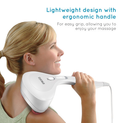 Máy massage cầm tay 2 đầu kèm nhiệt Homedics PA-MHA (Dùng được trên ô tô) Hàng Chính Hãng