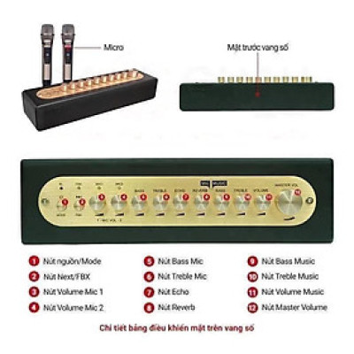 VANG SỐ CHỈNH CƠ TÍCH HỢP BLUETOOTH & MICR0 KHÔNG DÂY UHF Mi30S ver2024 hàng chính hãng