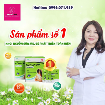 Cốm lợi sữa biosuamum loại  20 gói x 3g Tăng cường chất lượng sữa mẹ