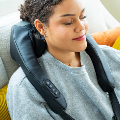 Đai massage cổ vai gáy cao cấp dùng pin sạc Homedics NMS-730 - Hàng nhập khẩu USA