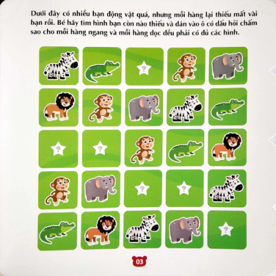 Bóc Dán Hình Thông Minh IQ - EQ - CQ - Sticker For Kids Cuốn 4 (2-8T)