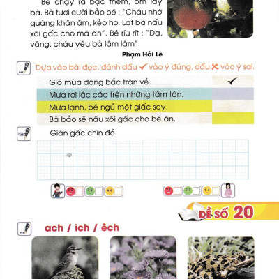 Bộ Đề Kiểm Tra, Đánh Giá Năng Lực Tiếng Việt 1/2