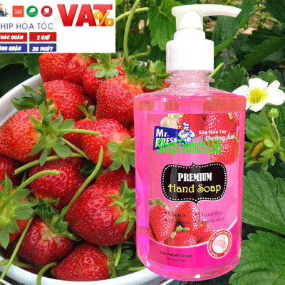 Nước rửa tay thảo mộc Premium Hand Soap Mr Fresh 500ml - an toàn cho da tay