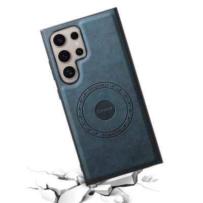 Ốp Lưng Da Lộn Cao Cấp Có Vòng Sạc Từ Tính Cho Samsung S25 Ultra / S25 Plus / S24 Ultra / S24 Plus