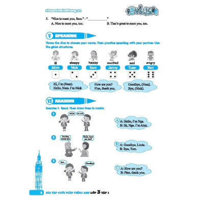 Sách - Global Success  Bài Tập Cuối Tuần Tiếng Anh Lớp 3 - Có Đáp Án - Tập 1 - Minh Thắng