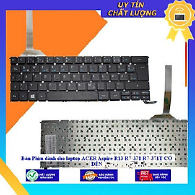 Bàn Phím dùng cho laptop ACER Aspire R13 R7-371 R7-371T CÓ ĐÈN - Hàng Nhập Khẩu New Seal